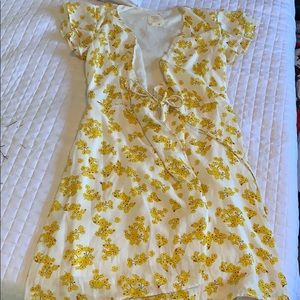 Floral wrap dress